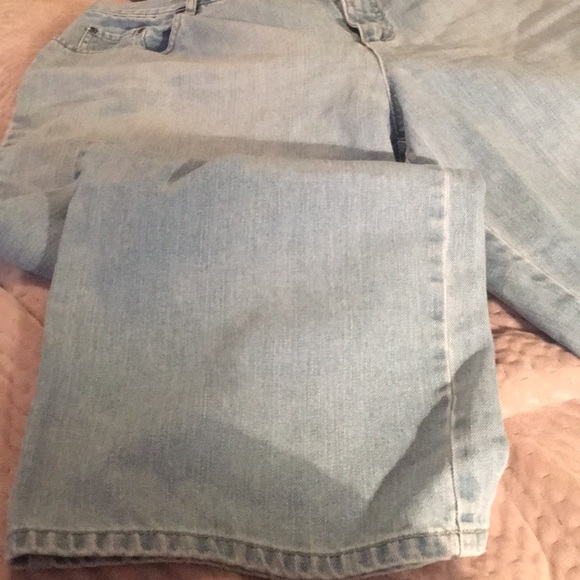 JEANS TALBOTS WOMAN PETITES 20W 27” INSEAM WIDE LT - Picture 3 of 5